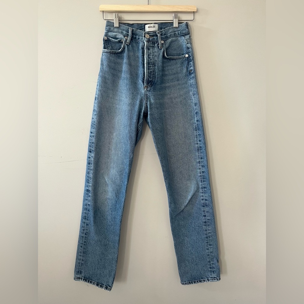 Agolde Women's 90s Pinch Waist Straight Leg Jeans - Blue